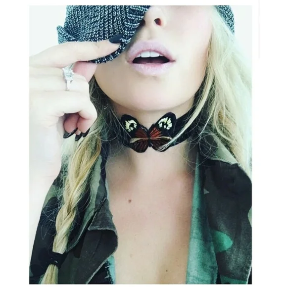 CHILD OF WILD // ltd ed monarch butterfly patch python embossed leather - Picture 3 of 15